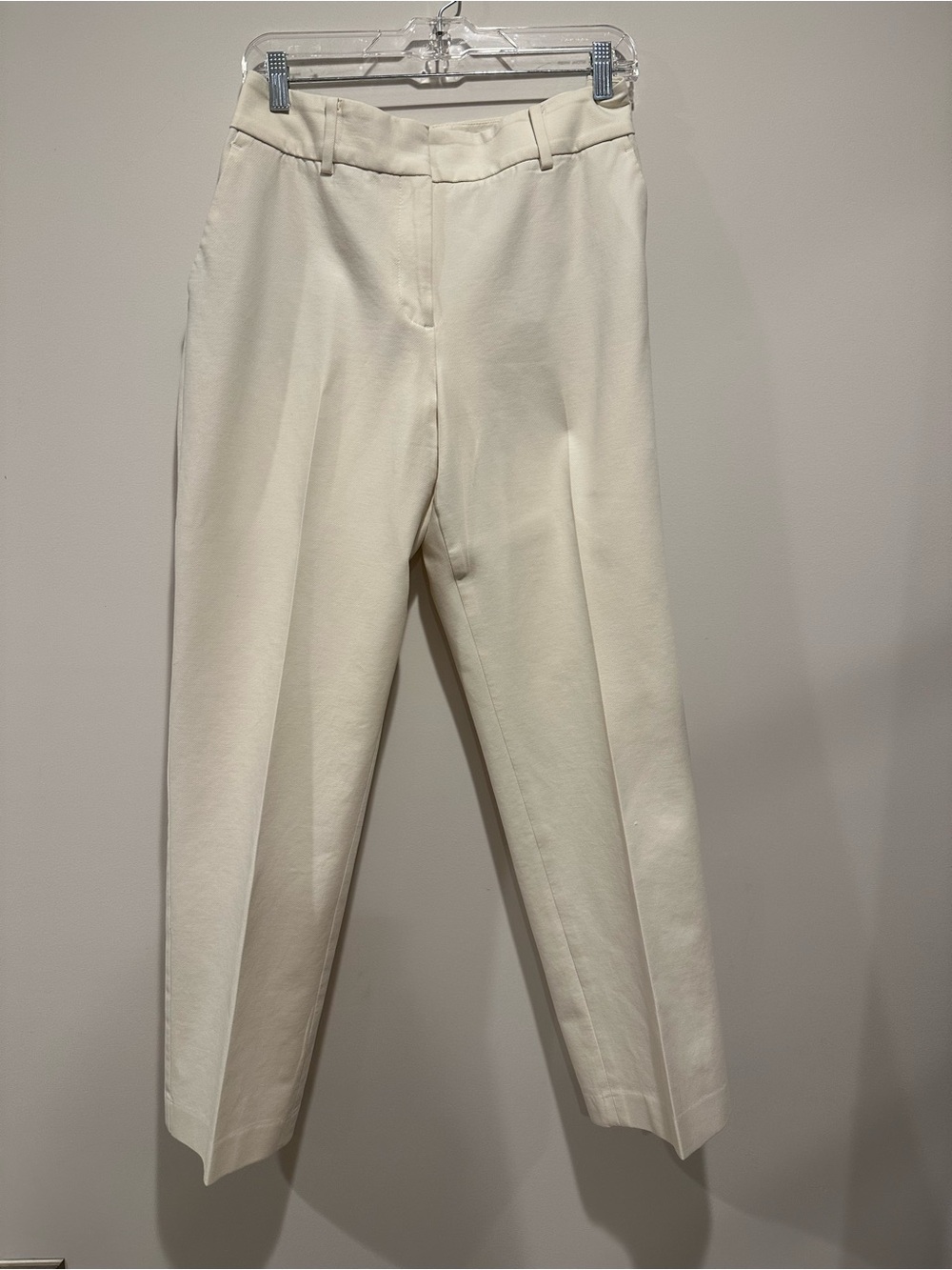 Talbots Cream High-Rise Tailored Trousers